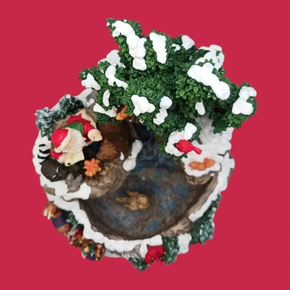 Traditions vtg christmas decorative table top fountain